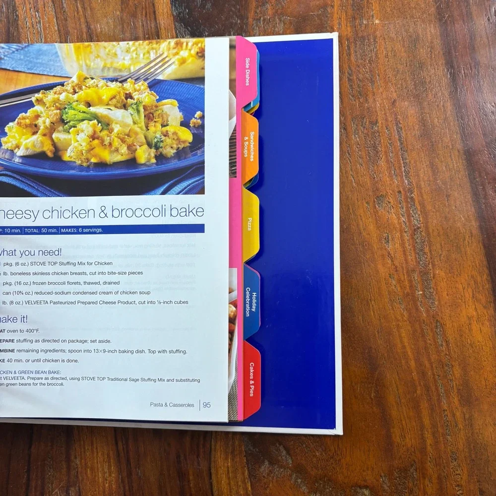 Kraft Foods Recipe Collection Binder Jell-O Velveeta Nabisco Cookbook 2012